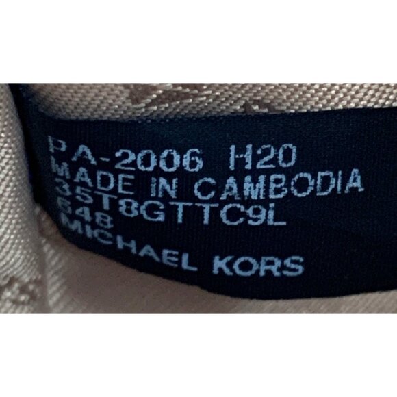 Michael Kors Jet Set Crossbody Bag Gold Chain Strap Pink Leather 7633 Barbie L - Picture 3 of 16